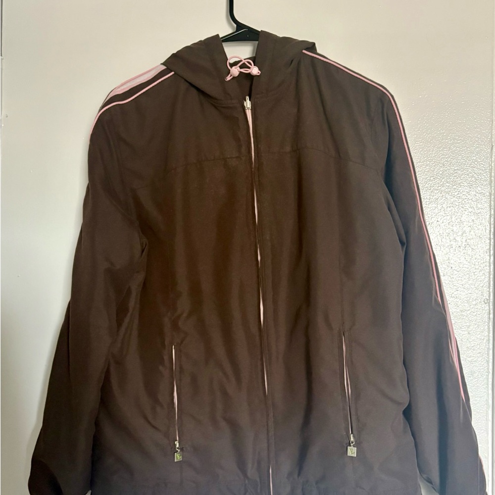 Brown Hooded Women's Jacket